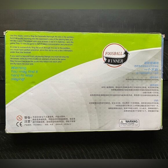 NWT! “Foosball Winner”, 2-Player Wooden, Family, Table Foosball Game (6+). - Picture 2 of 11